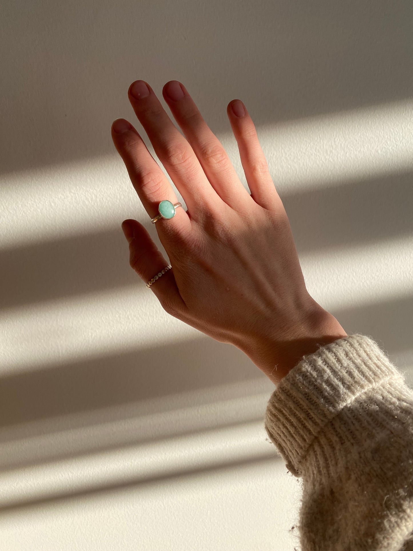 Bague amazonite